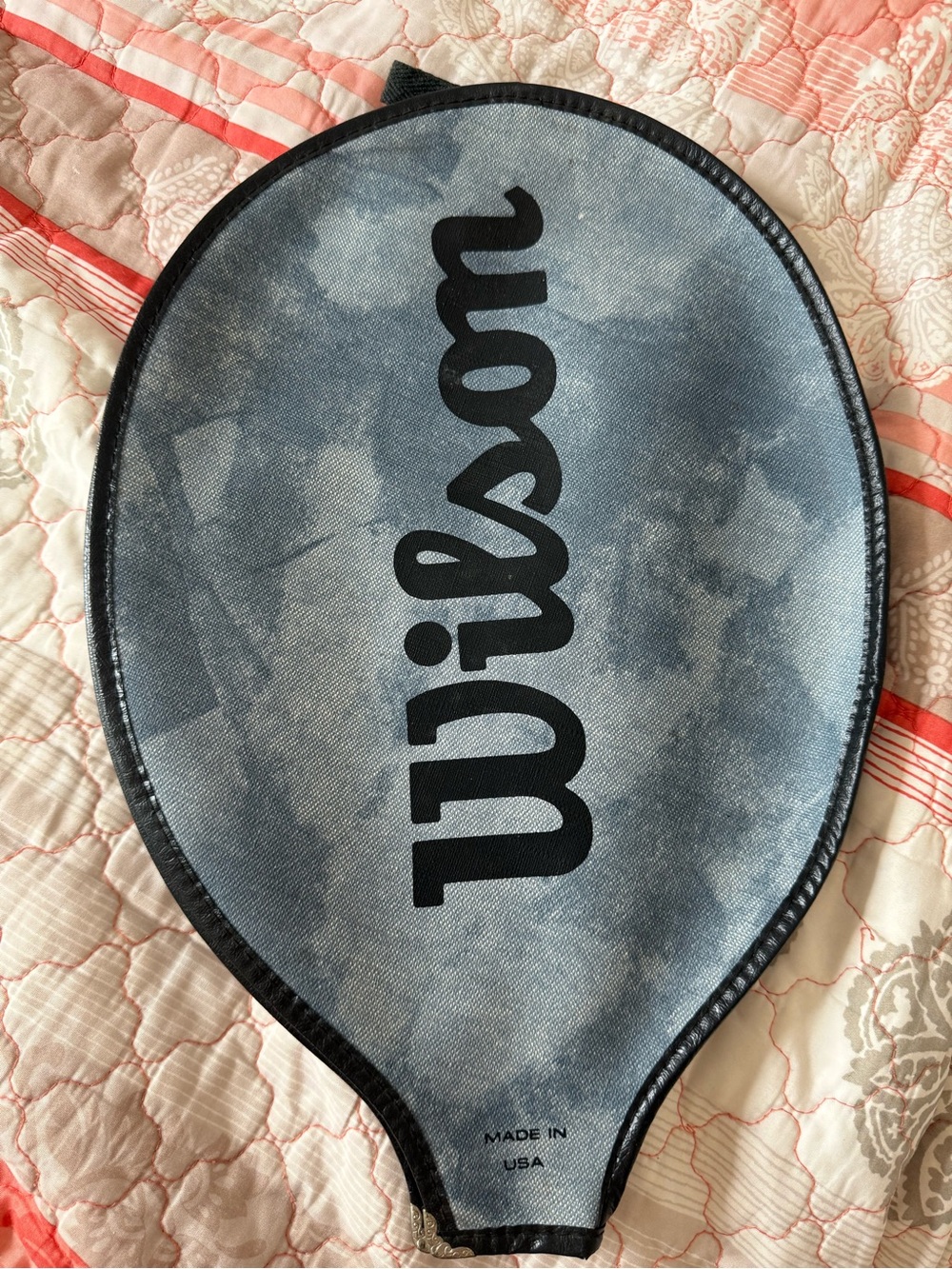 Vintage Wilson tennis racket cover